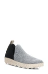 Asportuguesas City Slip-on Sneaker In Grey/ Black Tweed/ Felt