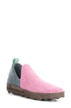 Asportuguesas By Fly London City Slip-on Sneaker In Pink/ Grey Blue Tweed/ Felt