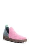 Asportuguesas City Slip-on Sneaker In Pink/ Grey Blue Tweed/ Felt