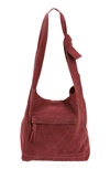Free People Jessa Suede Carryall Bag In Wild Mulberry