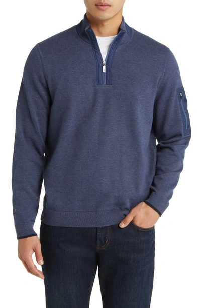 Tommy Bahama Islandzone® Cool Tide Performance Quarter Zip Pullover In Cadet