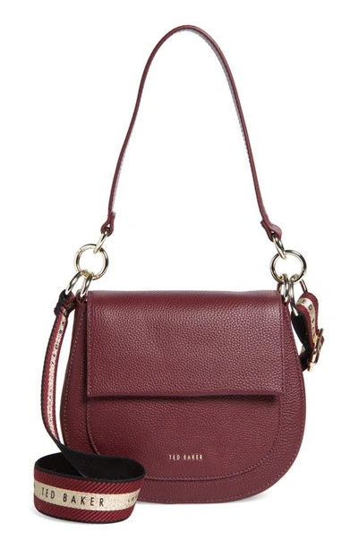 Ted Baker Daliai Leather Crossbody Bag In Deep Purple ModeSens