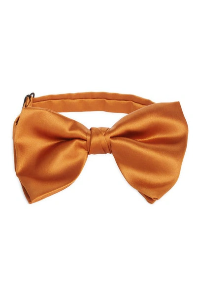 Clifton Wilson Silk Butterfly Bow Tie In Copper