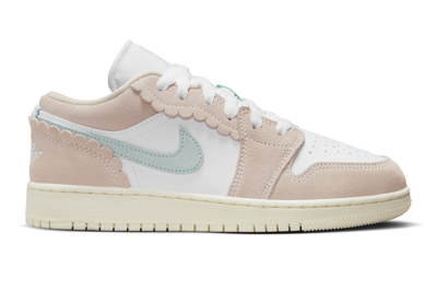 Pre-owned Jordan 1 Low Se Scalloped Edge Guava Ice (gs) In Guava Ice/jade Ice/white