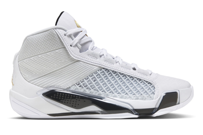 Pre-owned Jordan 38 Pf Fiba (white Sole) In White/metallic Gold/pure Platinum