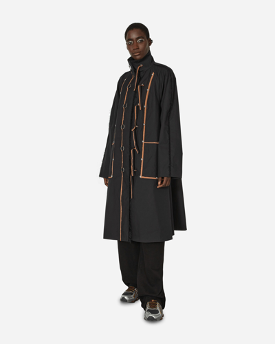 Kiko Kostadinov Aketon Coat Jet In Black