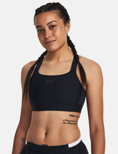 Under Armour Heatgear Armour High Sports Bra In Black