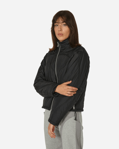 Mainline:rus/fr.ca/de Piping Nylon Puffer Jacket In Black