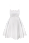 TOTAL WHITE DRESS WITH A VIBRANT BOW