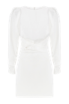 TOTAL WHITE MINI DRESS WITH PUFFED SLEEVES