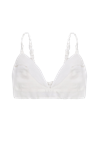 TOTAL WHITE LINEN TOP WITH TEXTURED BRA