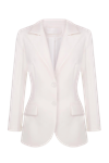 TOTAL WHITE FITTED JACKET