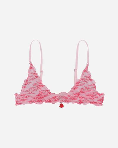 Panties X Anna Tribal Heart Cute Bra In Pink