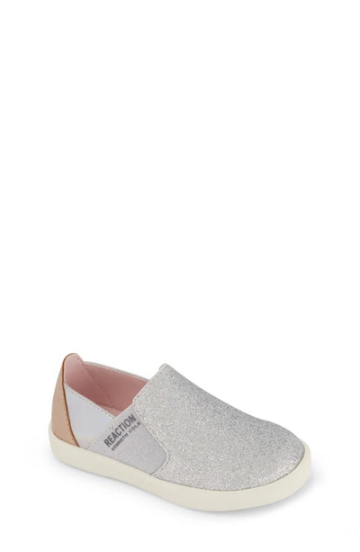 Kenneth Cole Kids' Ang Stretch Slip-on Sneaker In Silver