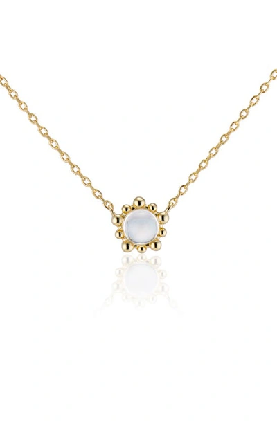 House Of Frosted Silver 0.50 Ct. Tw. White Topaz Dua Necklace In Gold