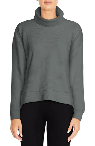 Balance Collection Marci Long Sleeve Turtleneck Top In Heather Sedona Sage