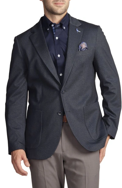 Tailorbyrd Modern Fit Textured Knit Sport Coat In Blue