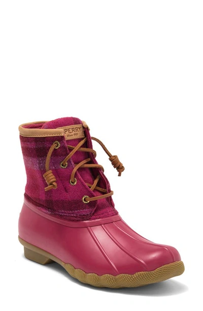 Sperry Saltwater Duck Boot In Red