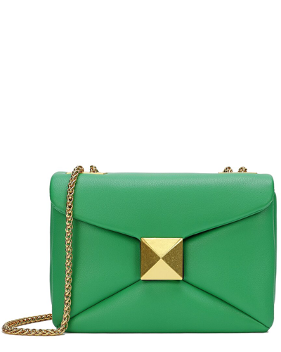 Tiffany & Fred Smooth Leather Shoulder Bag In Green