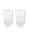 Zwilling J.a. Henckels Cafe Roma Set Of 2 Doublewall Latte Glasses