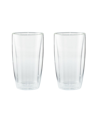 Zwilling J.a. Henckels Cafe Roma Set Of 2 Doublewall Latte Glasses