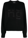 ALEXANDER WANG SWEATER WITH EMBOSSED LOGO