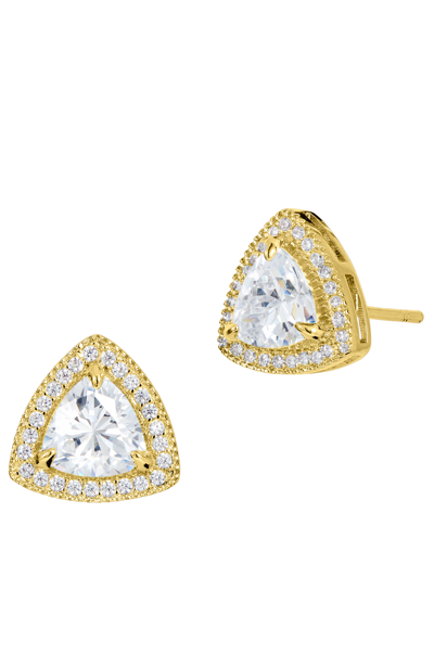 Savvy Cie Jewels Gem Trillion Earrings In Multi