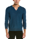 Raffi Reversible Henley In Blue