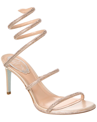 René Caovilla Rene Caovilla Womens Blush Cleo 80 Crystal-embellished Leather Heeled Sandals