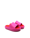 J/slides Squish Sandals In Fuchsia In Pink