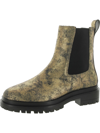 Ralph Lauren Corinne Womens Leather Ankle Booties In Multi
