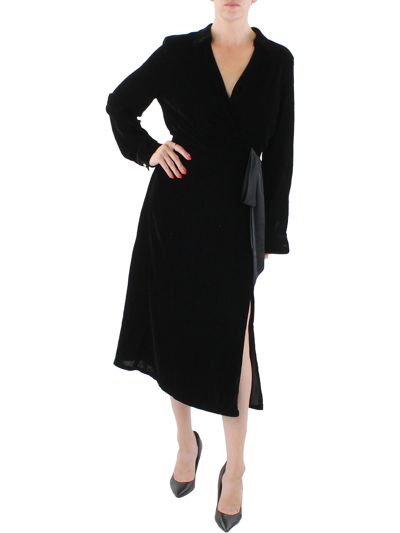 Lauren Ralph Lauren Womens Velvet Long Maxi Dress In Black