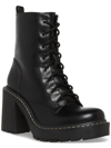 MADDEN GIRL LION WOMENS FAUX LEATHER ZIPPER COMBAT & LACE-UP BOOTS
