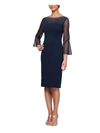 Alex Evenings Short Sheath Dress With Embell In Multi