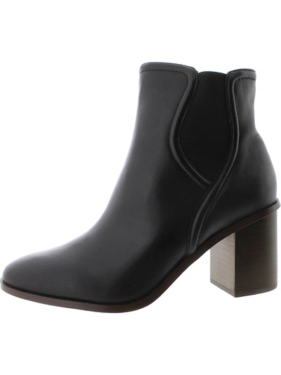 SPLENDID MAISIE WOMENS LEATHER PULL ON ANKLE BOOTS