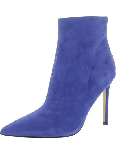 Nine West Womens Leather Ankle Shooties In Blue