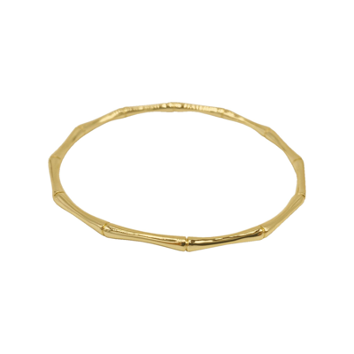 Adornia Bamboo Bangle Gold