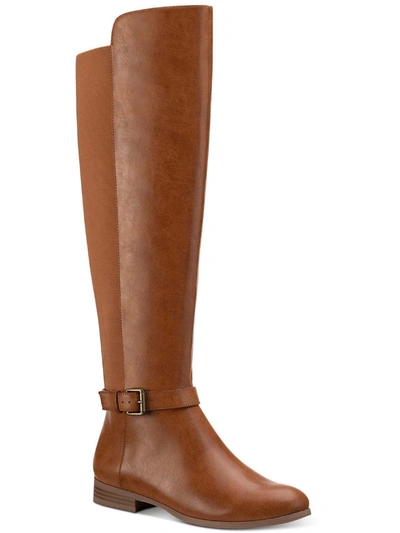 Style & Co Lessah Womens Zipper Tall Over-the-knee Boots In Brown