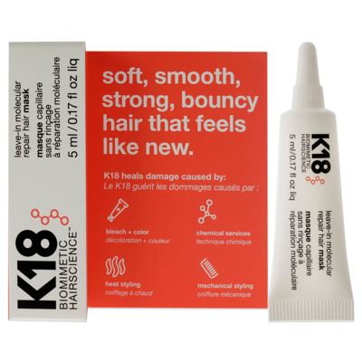 K18 Hair Leave-in Molecular Repair Hair Mask By  For Unisex - 0.17 oz Masque