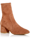 Stuart Weitzman Sleek 60 Womens Square Toe Ankle Booties In Brown