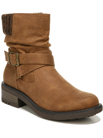 Lifestride Katie Womens Zipper Block Heel Ankle Boots In Multi