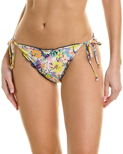 Shoshanna Lettuce String Bikini Bottom In Yellow