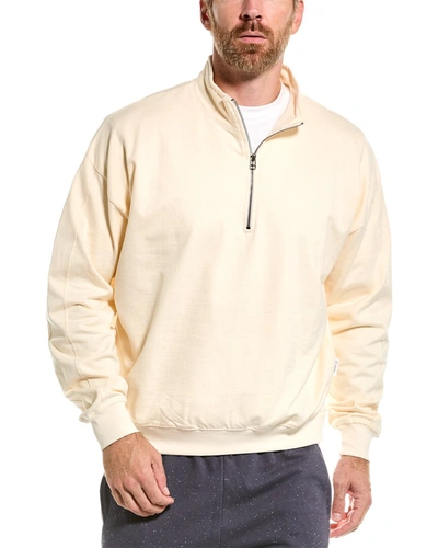 Sovereign Code Federal 1/4-zip Mock Pullover In Beige