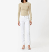 ISABEL MARANT VIKIRA SLIM DENIM PANTS IN WHITE