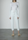 ENZA COSTA THERMAL JOGGER IN WHITE
