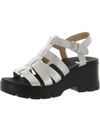 DR. SCHOLL'S SHOES CHECK IT OUT WOMENS STRAPPY ANKLE STRAP WEDGE SANDALS