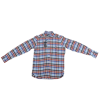 Psycho Bunny Men's Yarn Dye Flannel Shirt In Red/white/blue In Multi