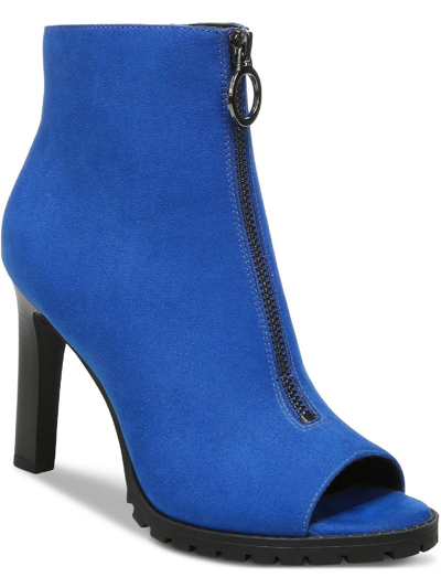 Bar Iii Dillan Womens Zipper Peep Toe Shooties In Blue