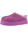 Ugg Tazz Womens Embroidered Slip On Slide Slippers In Viola
