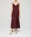 ROHE FLUID SLIP DRESS IN MULBERRY